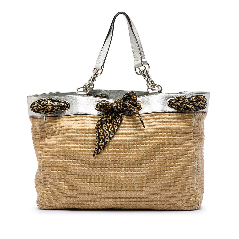 Gucci Large Straw Positano Scarf Tote #320569G62B